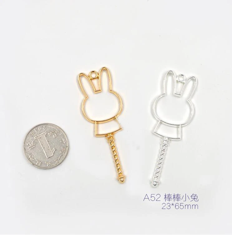 10 шт./лот подвеска в виде сердца Луны звезды форме ключа с металлической рамкой