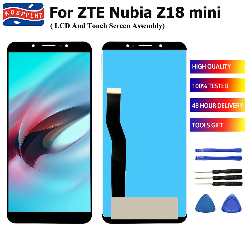 Для ZTE Nubia Z18 Мини ЖК-дисплей кодирующий преобразователь сенсорного экрана в сборе