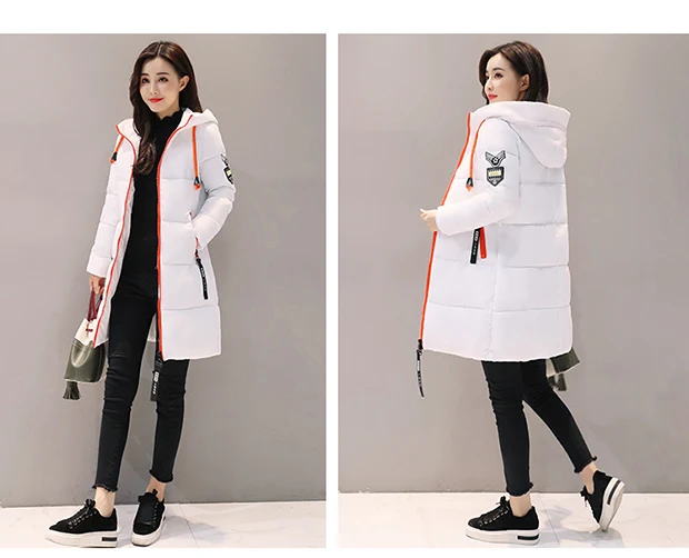 YAGENZ Parkas зимняя Дамская куртка с капюшоном пальто размера плюс 3XL тонкое толстое теплое пальто для девочек средней длины Студенческая пуховая одежда из хлопка