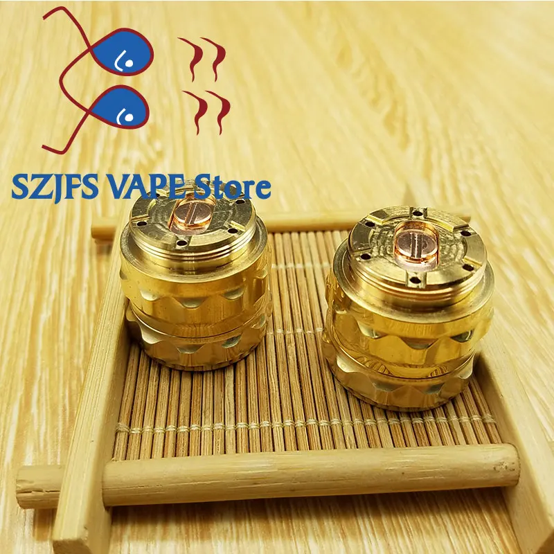 

Holder Stand vape NEWEST Gear button Adapt AV series AV Avidlyfe MOD Button brass material Electronic Cigarette Mechanical Mods