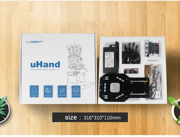 Роботизированный ручной/Программируемый микробит uHandbit с открытым исходным