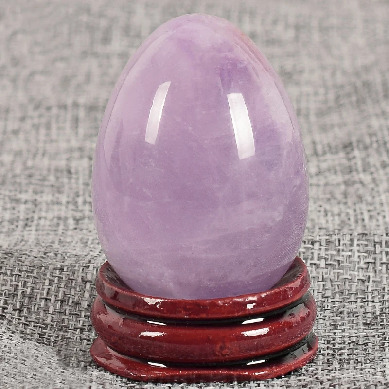 

1 PCS 45X30mm Yoni Egg Undrilled Natural Crystal Jade Massager Healing Love Stone Kegel Exerciser Reiki Veginal ben wa balls