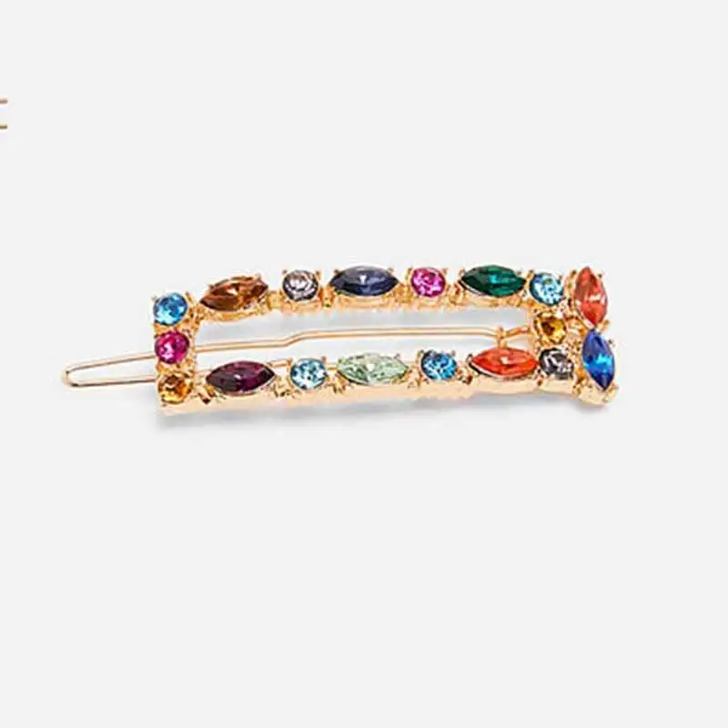 Dvacaman Bohemian ZA шикарная заколка для волос с кристаллами для женщин и девушек, разноцветные заколки, женские Стразы для головы, аксессуары для волос