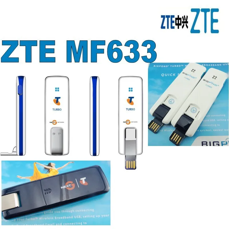 Лот из 50 шт. оригинальный разблокировка HSPA 7 2 Мбит/с ZTE MF633 zte 3g модем Встроенный