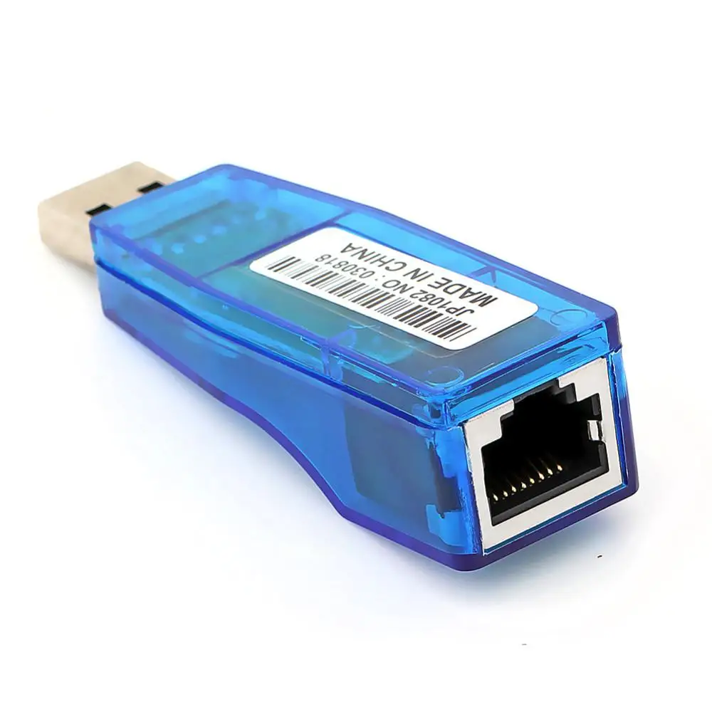 USB 2 0 к LAN RJ45 Ethernet 10/100 Мбит/с сетевой адаптер для Win7 Win8 Android Tablet PC Синий оптовая