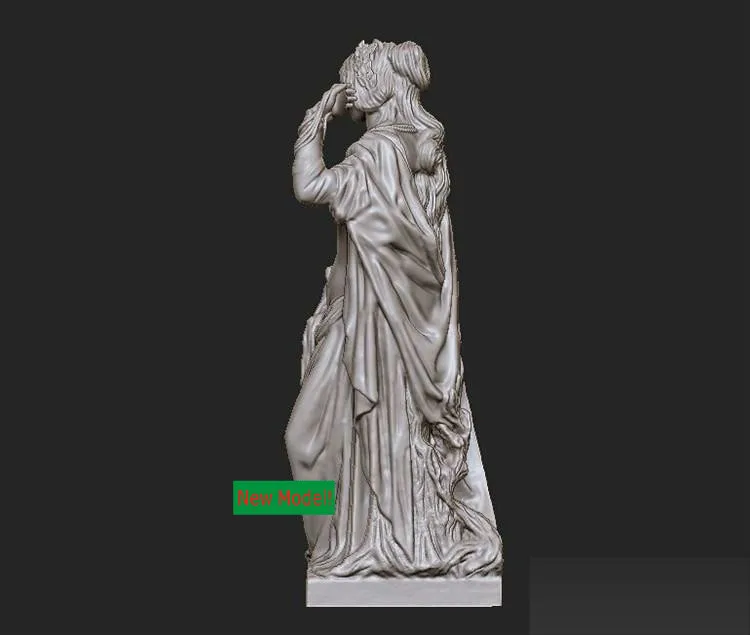 Новая модель 3D для ЧПУ или принтеров в формате STL-западная скульптура Zhu. Джозеф