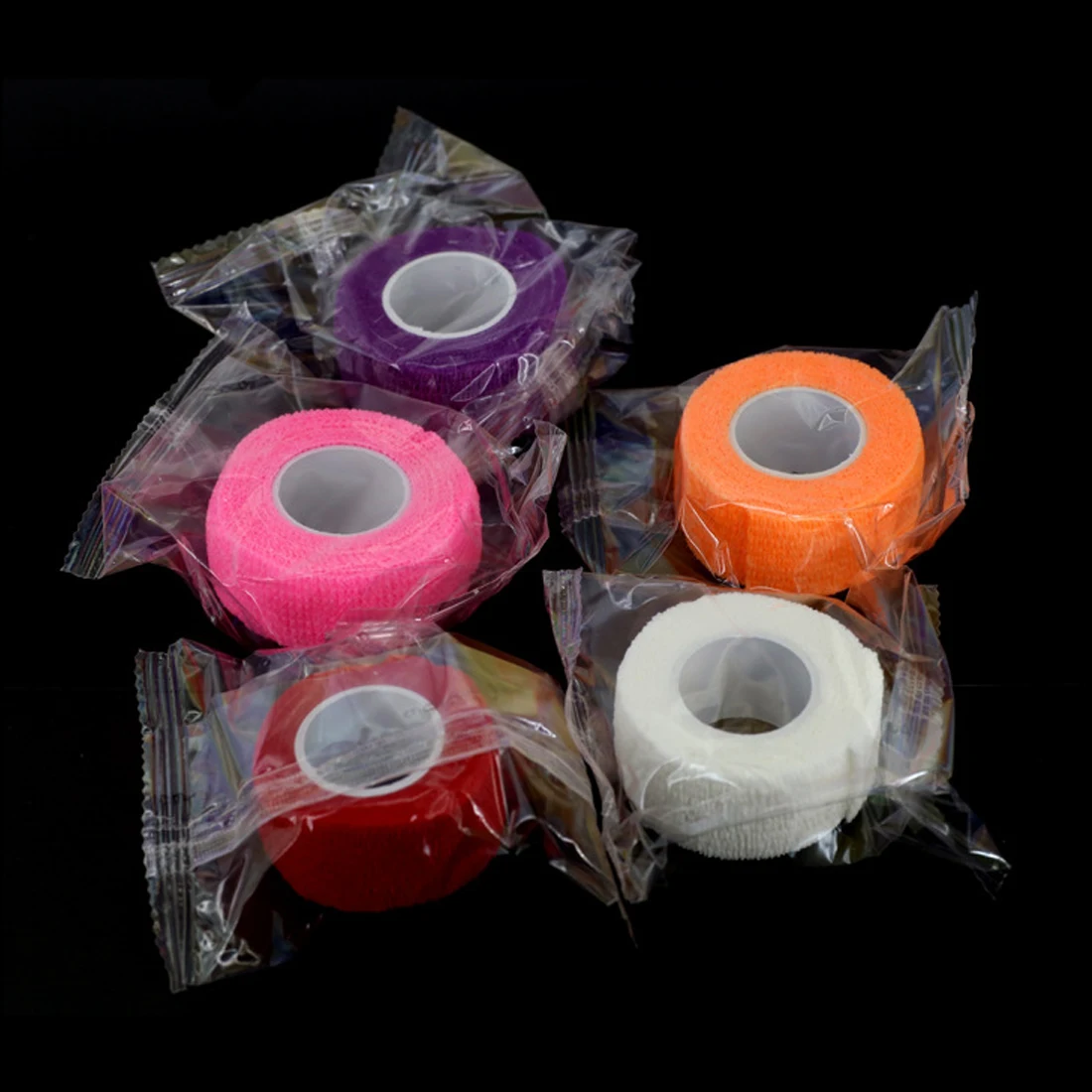 

Nail Polish Remover Non-woven Bandage UV GEL Take Off Adhesive Elastic Tape 1 Roll Random Colors Finger Protect Manicure Wrap