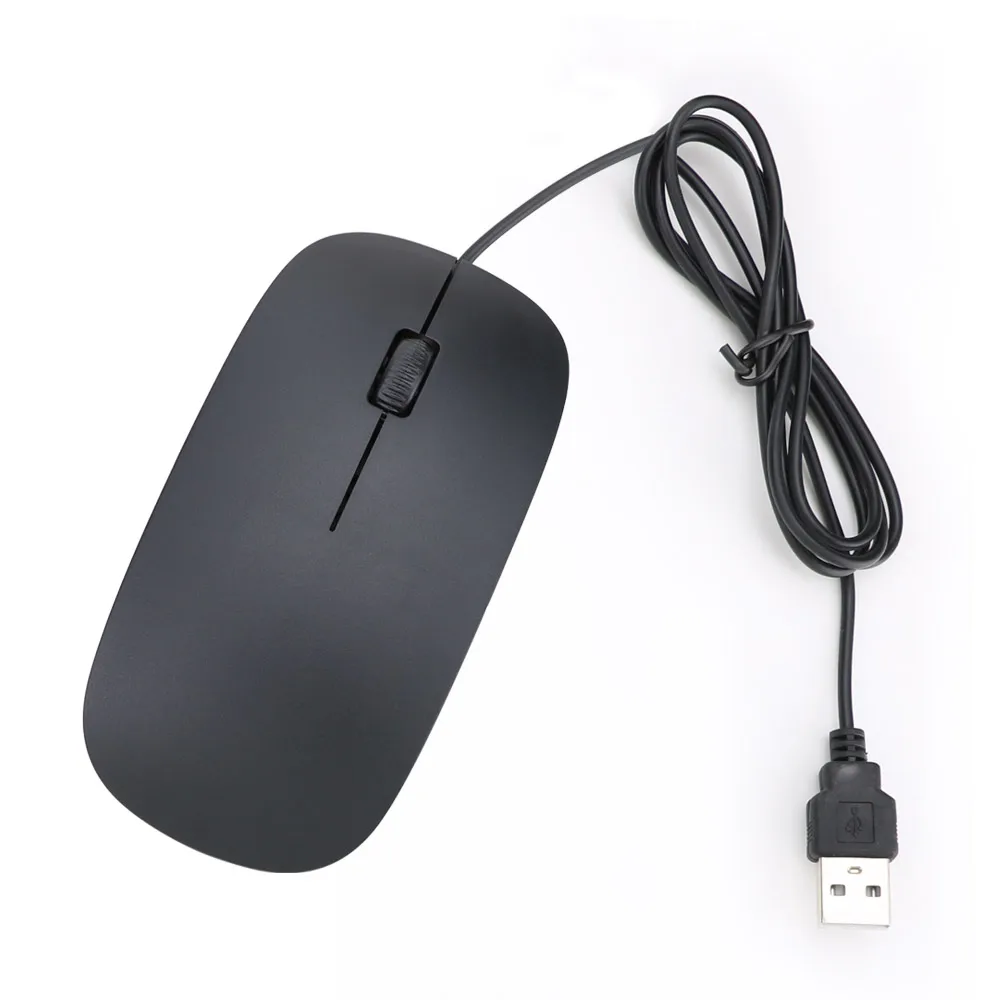 Ультратонкая проводная USB мышь для компьютера ПК ноутбука 1200 точек/дюйм