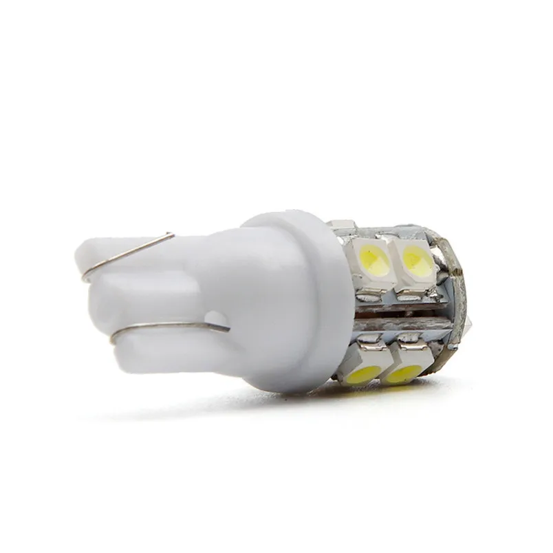 1X теплый белый T10 10 SMD автомобиль боковой Клин Светодиодные лампы W5W 194 168 2825 P30