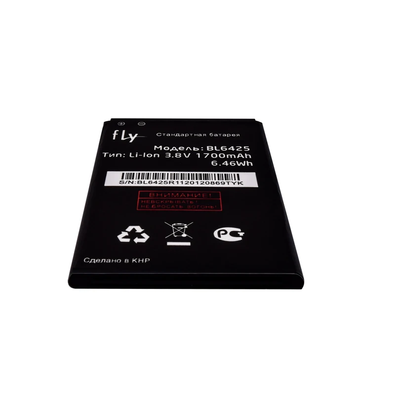 Аккумулятор SIYAA BL6425 для Fly FS454 Nimbus8 1700 мАч BL 6425 литий полимерные сменные