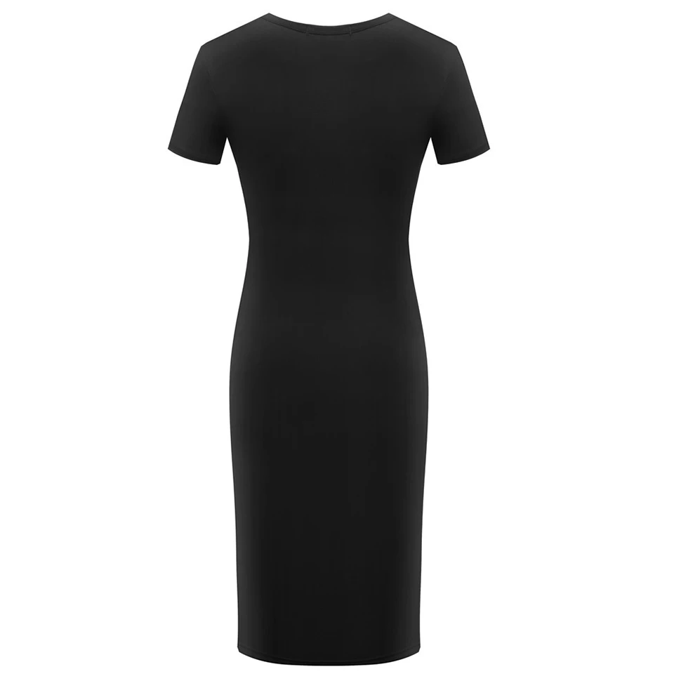 

Nightclub Black Green Short Sleeve Lady Party Tight Fitted Dresses Sukienka Midi Women Bodycon Dress Sexy Robe Femme Ete 2021