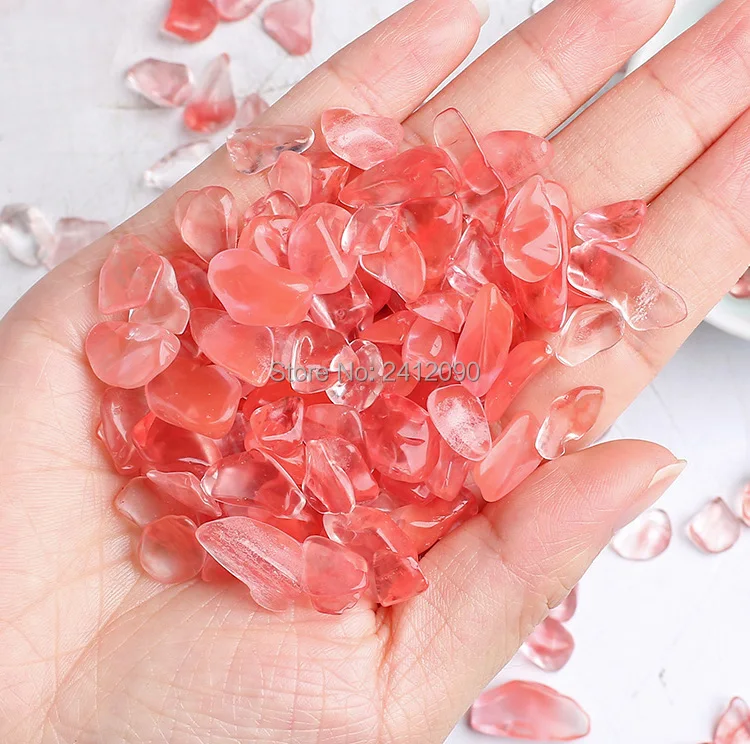 Натуральный розовый стеклянный камень декоративные стеклянные шарики галька 250