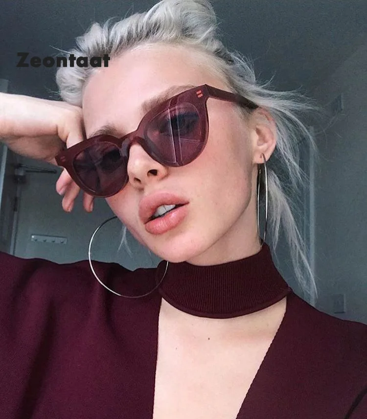 Модные сексуальные женские солнцезащитные очки Zeontaat кошачий глаз роскошные