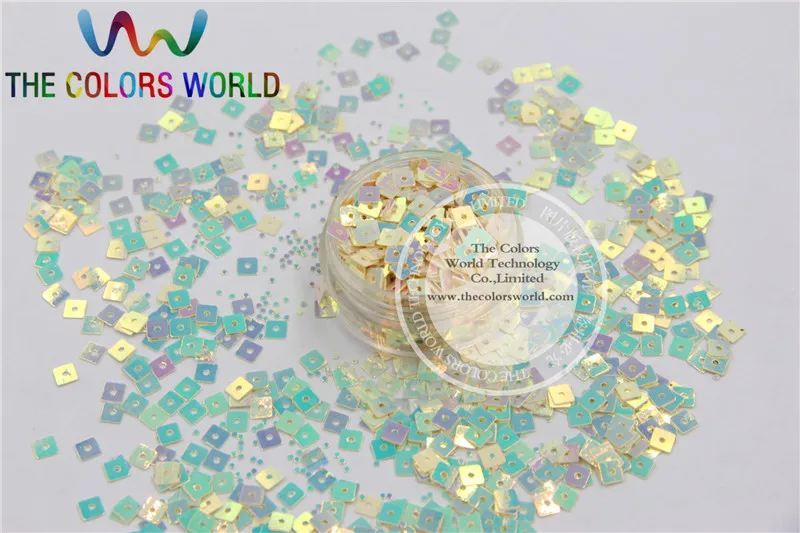 SSJ4 14 Блестящие Блестки квадратной формы для дизайна ногтей или украшения своими