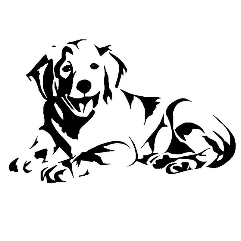 Красивая виниловая наклейка 14 2*9 1 см в виде Лабрадора украшение для автомобиля