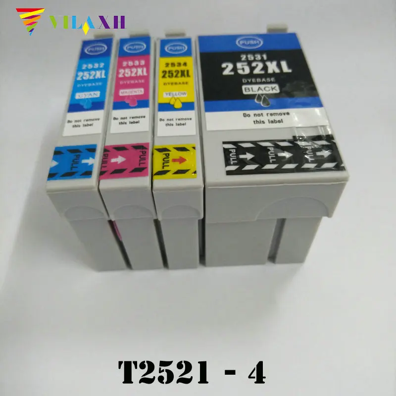 Vilaxh T2521 T2522 T2523 T2524 чернильный картридж для Epson WorkForce WF 3620 3640 7610 7620 7620|ink cartridge discount|ink