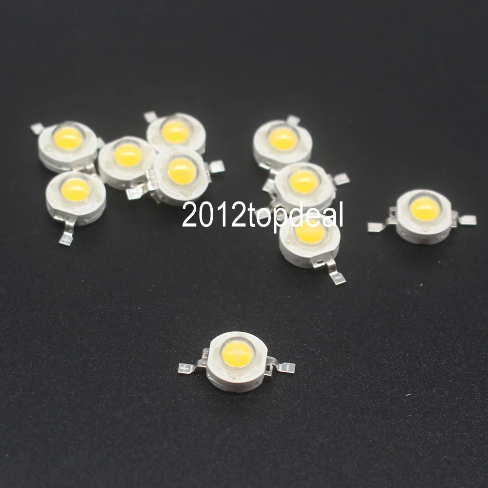 Лот 10 20 50 100pcs1W 3W Холодный/чистый белый теплый холодный 200 ~ 260LM светодиодный