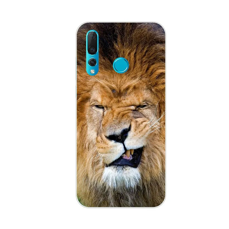 Huawei Nova 4 Case Silicon Beast Animal Painting Soft TPU Back Cover for Phone Protect Bags Shell |