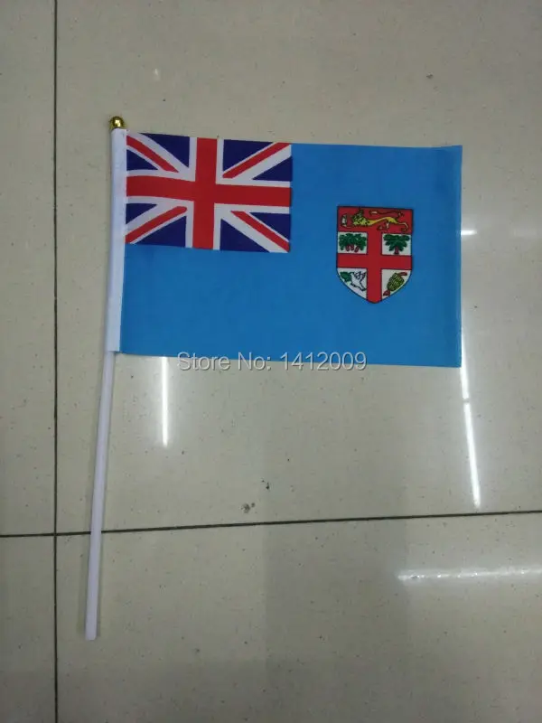 Бесплатная доставка 14*21 см Национальный флаг Фиджи