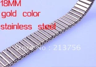 Wholesale 20pcs/lot 18mm stainless steel gold color  Watch Bands-Top quality--WB1803