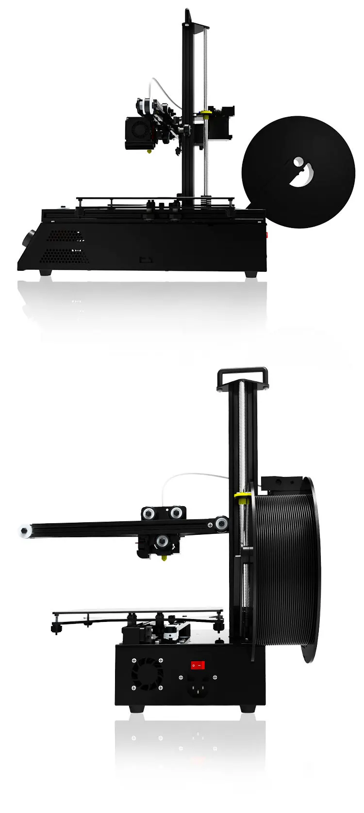 3d принтер Tronxy X2 diy Kit, полностью металлическая рамка, большой размер печати 220*220*220 мм с горячей оправой, ABS PLA нити, быстрая сборка