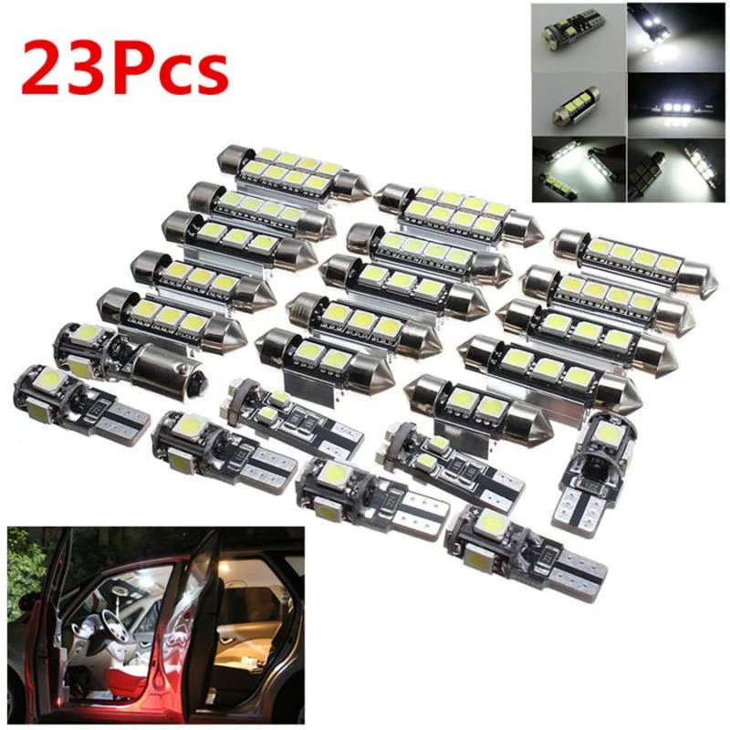 

23x for BMW X5 E53 00-06 White Car Dome Mirror Trunk LED Light Interior Kit New