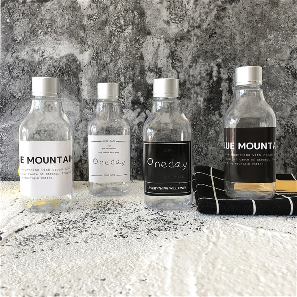 200ml Scandinavian Bath Shampoo Storage Bottle with Sticker Chic Transparent Liquid Lotion Travel Organizer Decor | Дом и сад