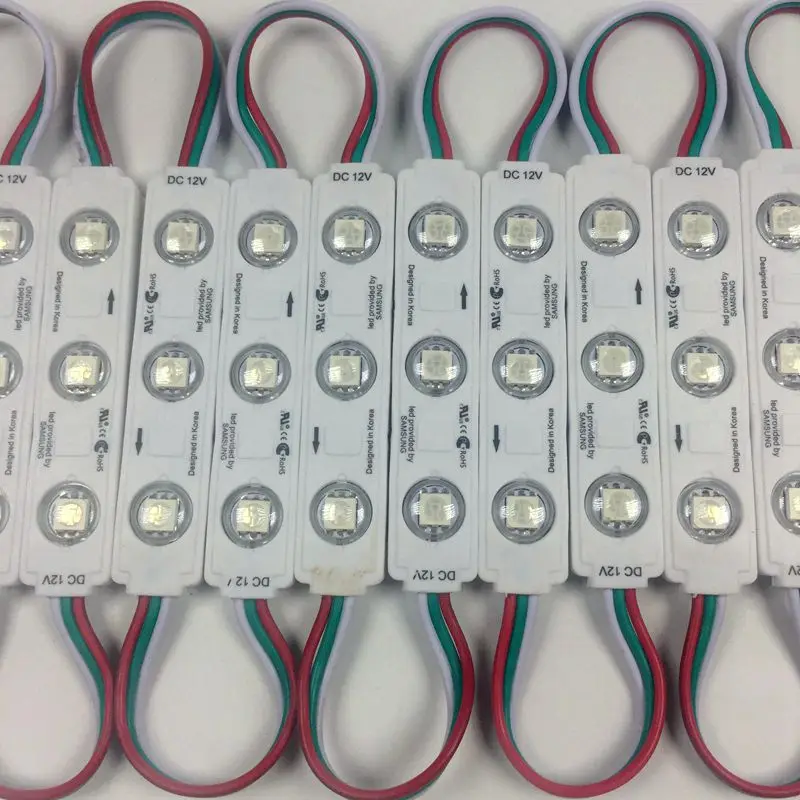 20 шт./лот DC12V WS2811 5050 RGB светодиодный модуль 1 5 Вт водонепроницаемые IP65
