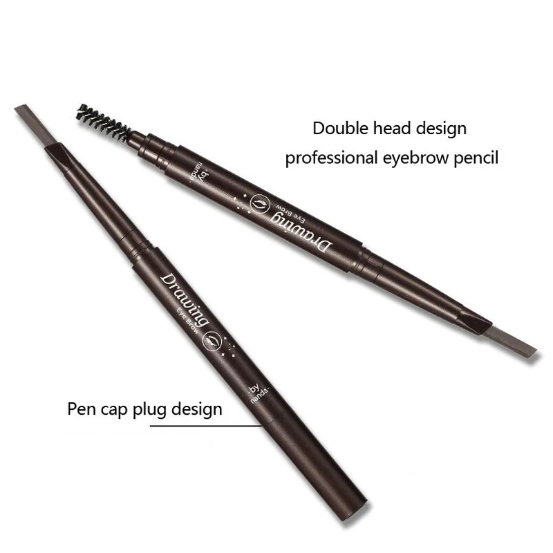 Стойкий карандаш для бровей 6 цветов с кисточкой Мягкий Гладкий Карандаш