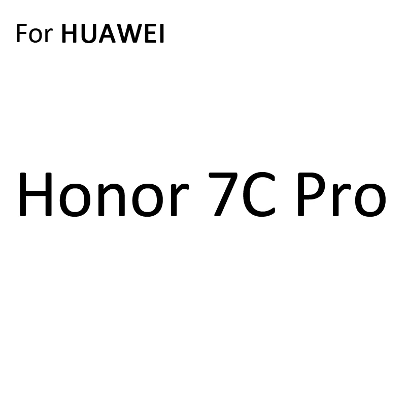 For Honor 7C Pro Прозрачный силиконовый чехол для телефона с полным покрытием для HuaWei Honor 9X V9 8A 8C 8X8 S фотоаппаратов моментальной печати 7S 7A 7X 7C 7 6A 6C 6X6 8 Pro Max играть 3 3e глобальной ТПУ чехол - Цвет: For Honor 7C Pro