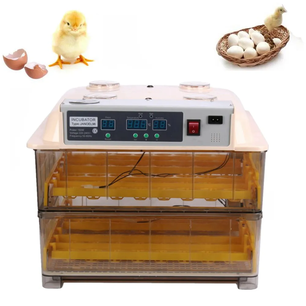Полностью автоматическая 96 яиц инкубатор Авто Хэтчер инкубационного Малый птицы