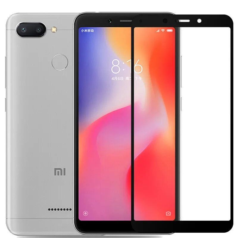 Black 5,45 дюймов стекло для Xiaomi Redmi 6 6A защита экрана 2.5D 9H закаленное стекло для Xiaomi Redmi6 A стекло Redmi6A защитная пленка - Цвет: Black