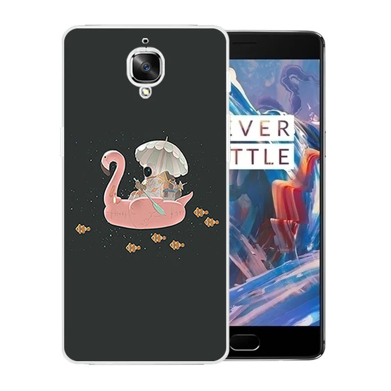Чехлы для телефонов OnePlus 3/3t A3000 с рисунком фламинго полная защитная задняя крышка