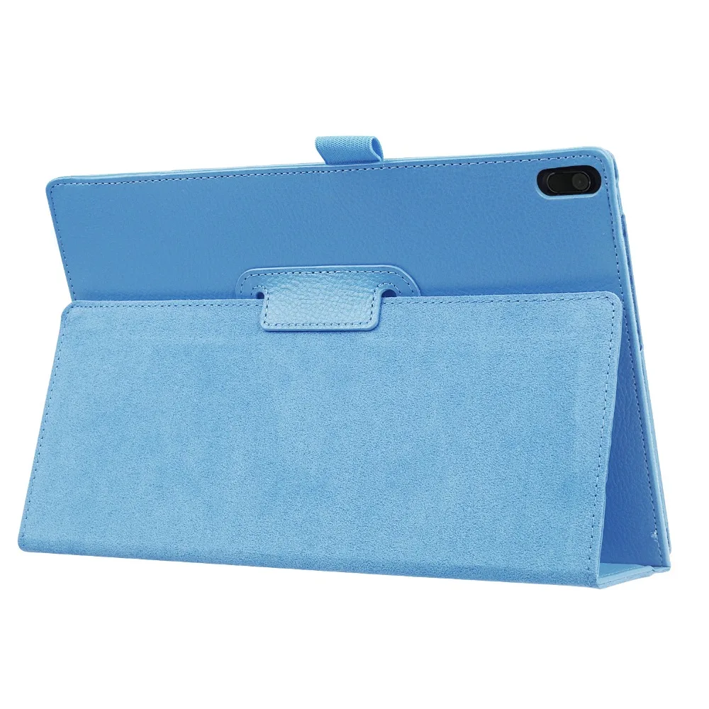 Ультратонкий чехол книжка из искусственной кожи с зернистой фактурой для Lenovo TAB 4