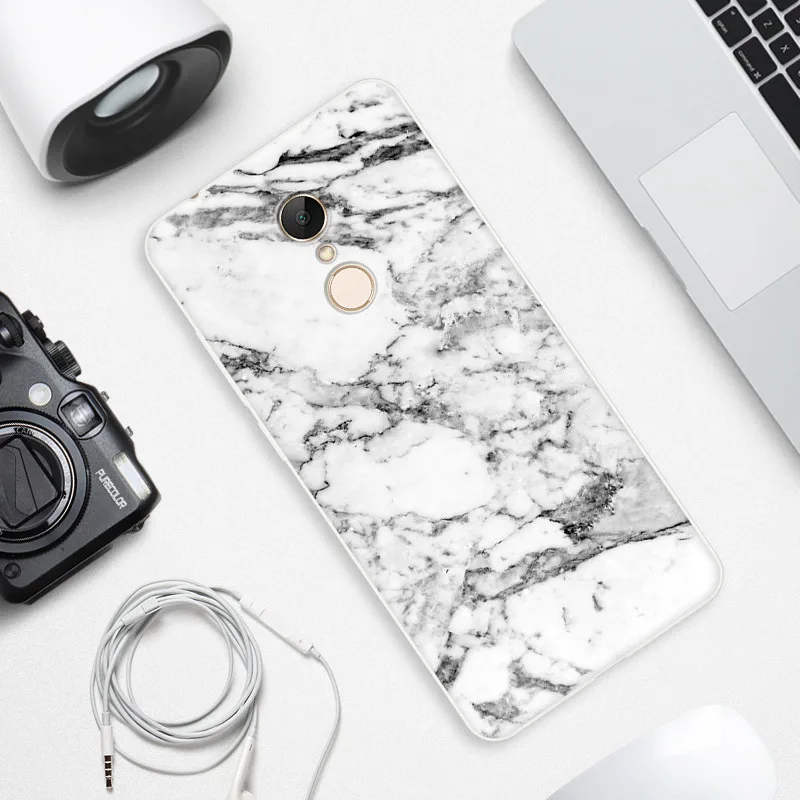 2017 мода для Xiaomi Redmi 5 Case purecolor камня и дерева зерна окрашены Мягкие TPU Shell обложка