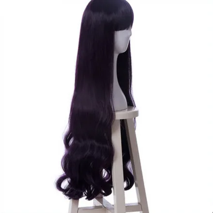 Фиолетовый костюма аниме косплей для женщин длинные вьющиеся волосы Аниме волос