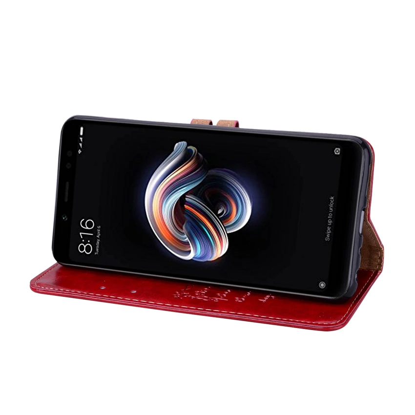 Кожаный чехол для Xiaomi Redmi Note 5 Filp Funda глобальная версия 99 дюйма чехол-бумажник с