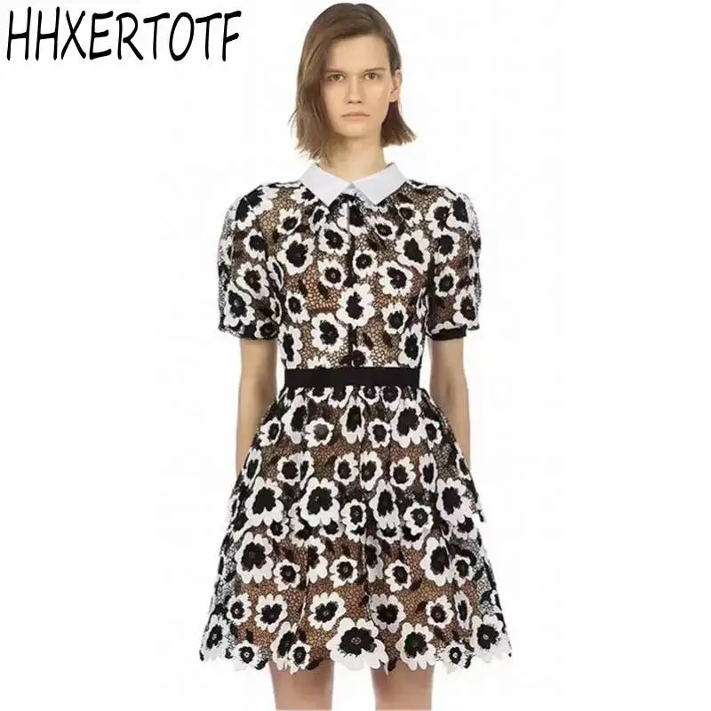 Женское кружевное платье Автопортрет винтажное лоскутное в стиле ретро с