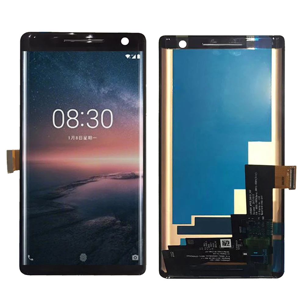 Качественный ЖК дисплей для Nokia 8 Sirocco кодирующий преобразователь сенсорного