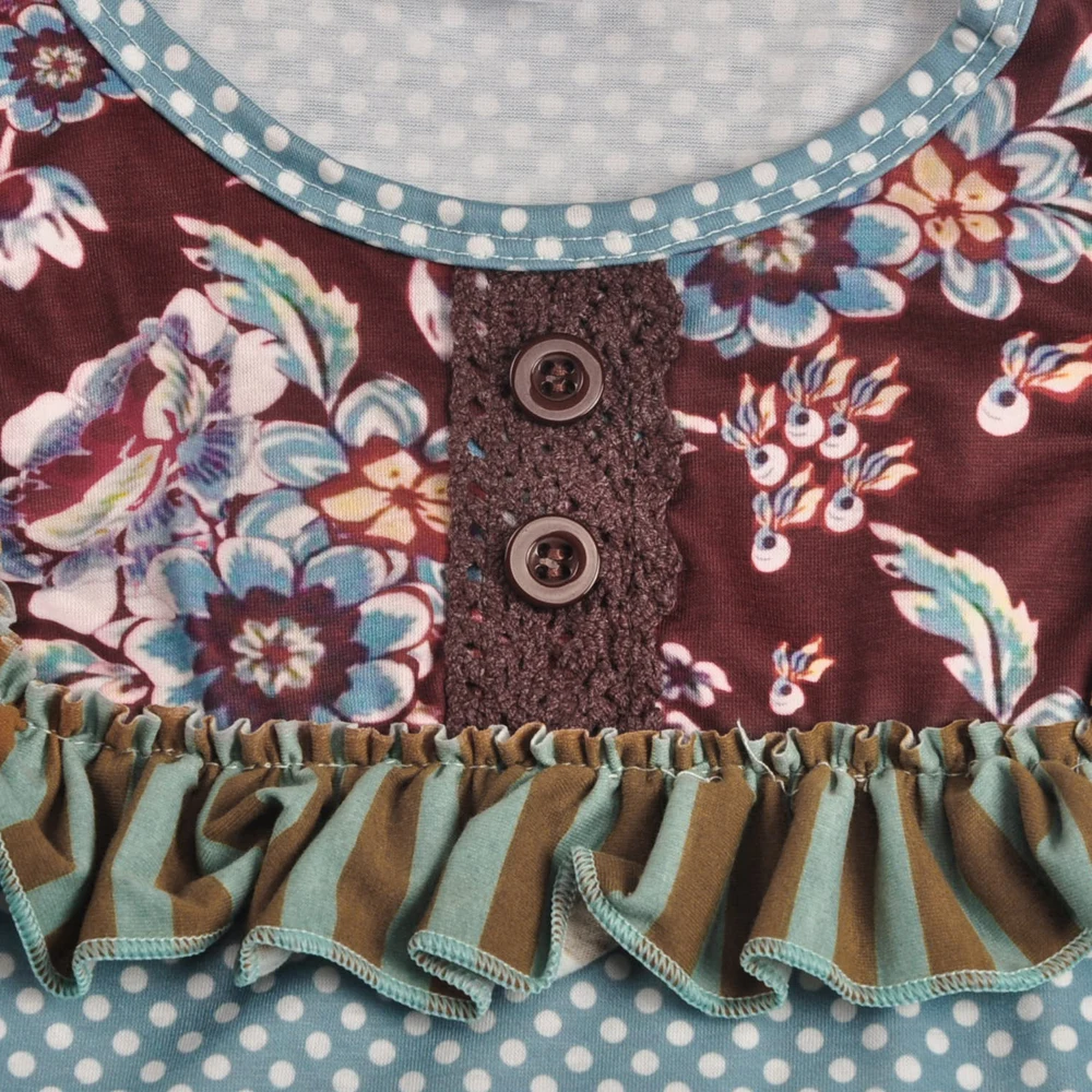 CONICE/Одежда для девочек детский топ с круглым вырезом и длинными рукавами штаны