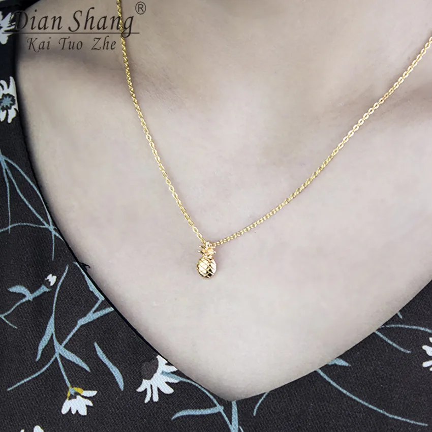 Dianshangkaituozhe ананас колье Цепочки и ожерелья Для женщин 2 цвета Ожерелья для мужчин