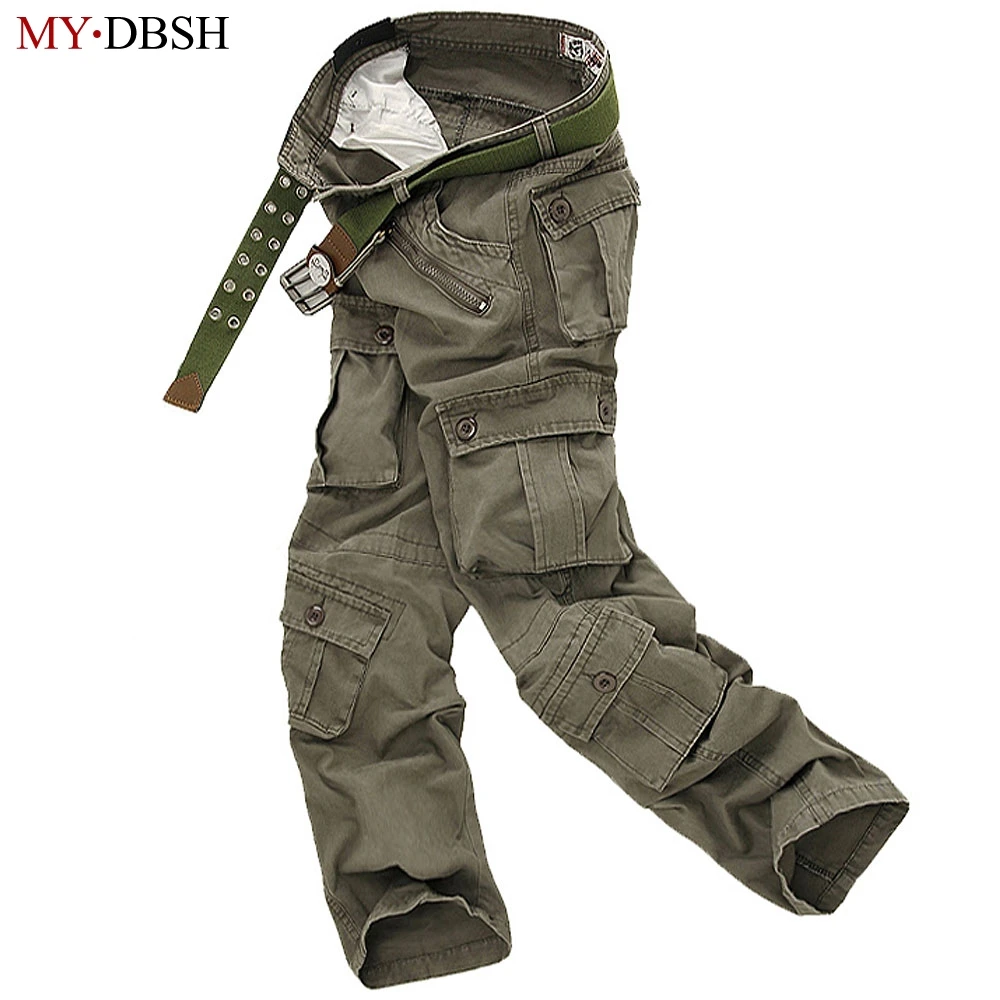 Мужские тактические брюки 2021 повседневные хлопковые с несколькими карманами