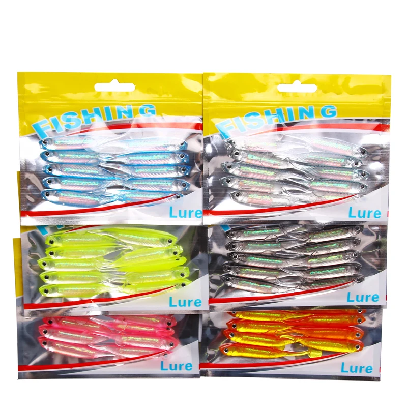 SEAPESCA 10 шт./партия мягкие приманки 2 г/70 мм для рыбалка на сельдь рыболовный червь