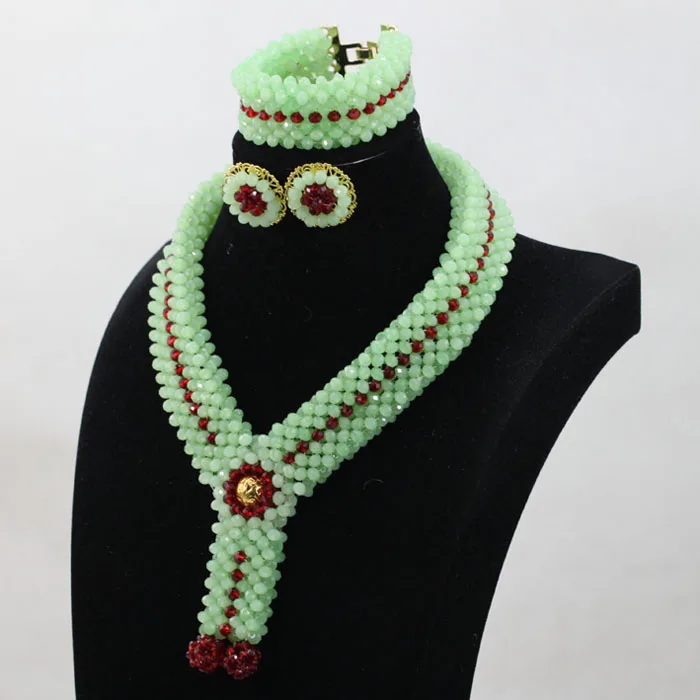 2017 трендовые нигерийские индийские украшения для новобрачных набор крутых мятно