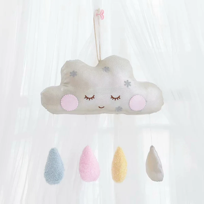 2 INS Kawaii подвязки красочные облака, месяц плюшевая подушка девочка детская комната украшение кроватки игрушки прекрасный подарок для детей - Цвет: 2