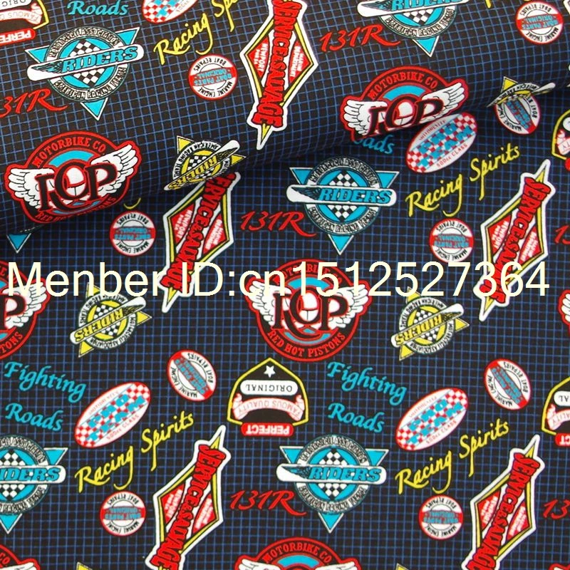 Хлопковая ткань 357 см x логотип и сетка гоночной команды ()|cotton fabric|fabric fabricfabric cotton |