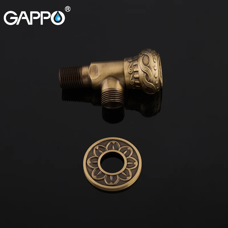 Клапан GAPPO 1/2 &quot античный латунный угловой запорный клапан для отключения воды