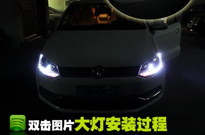 HID, 2011~, автомобильный Стайлинг для POLO фар, sharan, Golf6, routan, saviro, polo, passat, magotan, POLO Головной фонарь