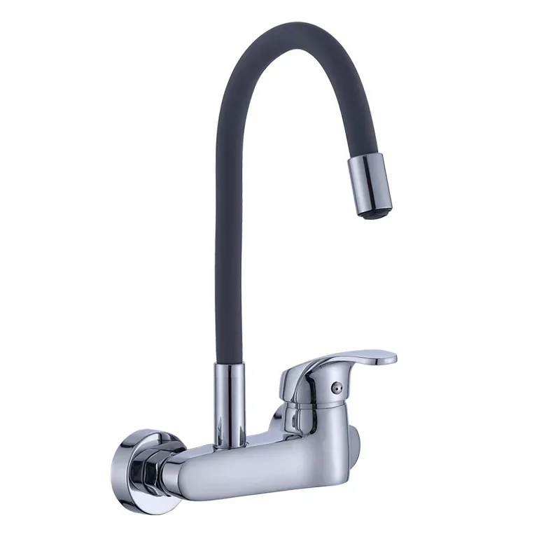 gray BECOLA 360 Вращающийся кран хром холодная и горячая вода Мощность поворотный кран и смеситель для кухонной раковины одной ручкой BR-9108 - Цвет: gray