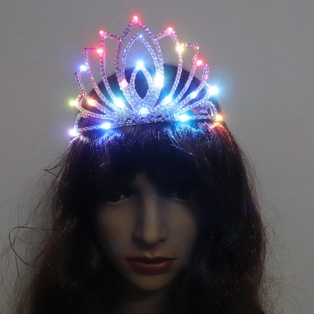 Светодиодные костюмы для бальных танцев светящаяся корона Свадебная вечеринка